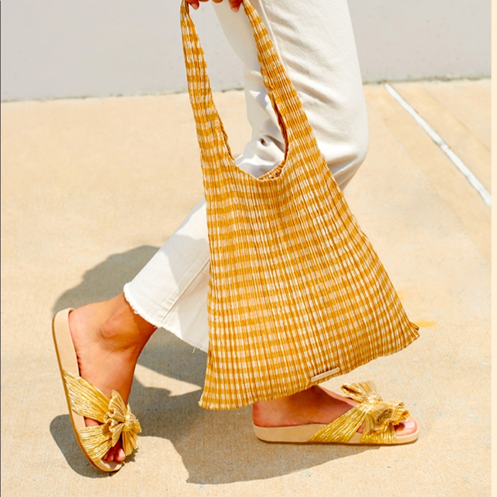 Loeffler Randall caro pleated knot sandals